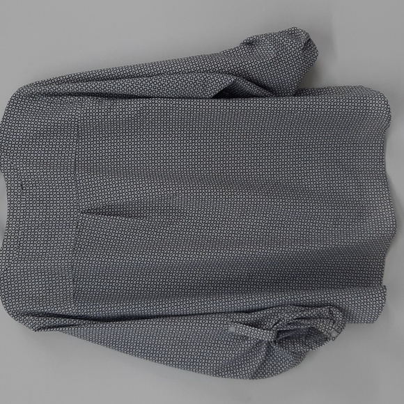 3X button front geometric print top blouse Notations Woman brand - Picture 6 of 9